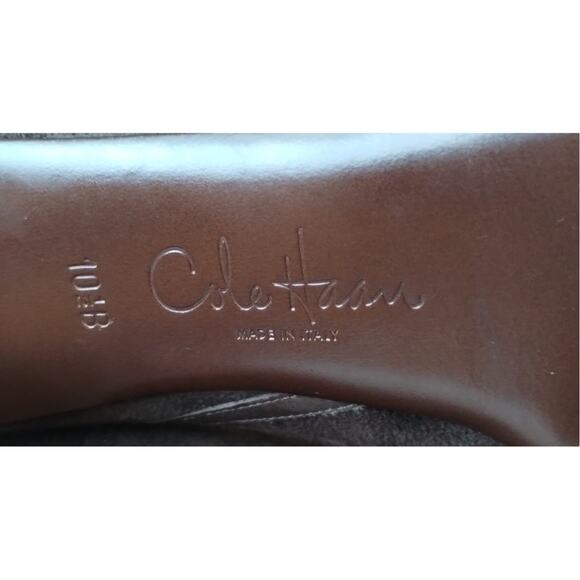 Cole Haan Soft Tall High Heels Brown Boots Suede Stiletto Pointy toe Size 10.5 - Picture 2 of 15